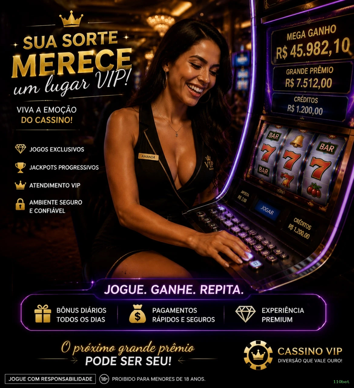 Limites depósito 110bet